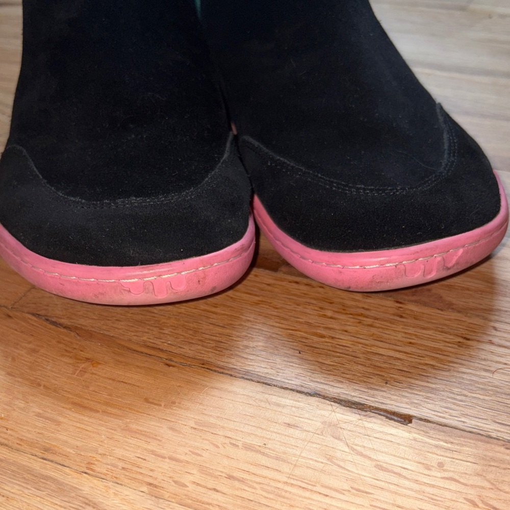 Black Suede Barefoot Ankle Boots - Picture 7 of 7